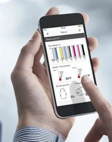 Visualización de plataforma industrial en dispositivos móviles y smartphones