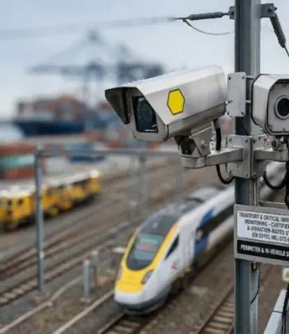 Seguridad electrónica y monitoreo para transporte e infraestructura crítica