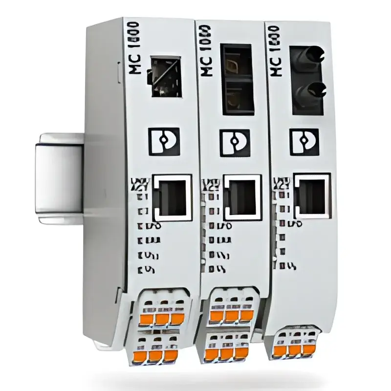 Media Converter Ethernet a Fibra Óptica - Vista Detallada de Puertos