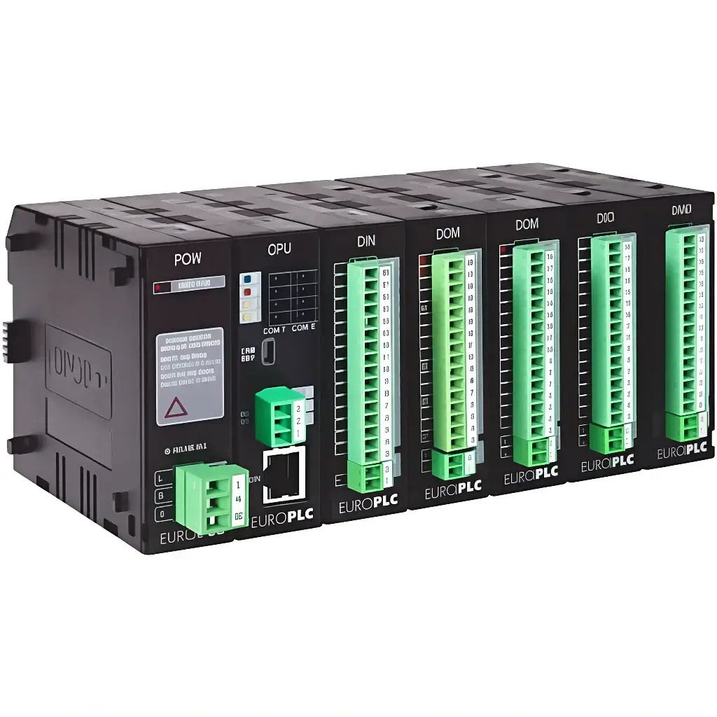 PLC modular escalable para control de procesos industriales complejos
