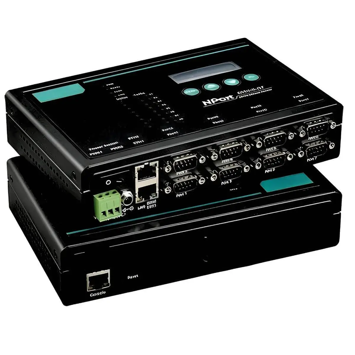 Servidor serial RS-232/422/485 a Ethernet para montaje en rack