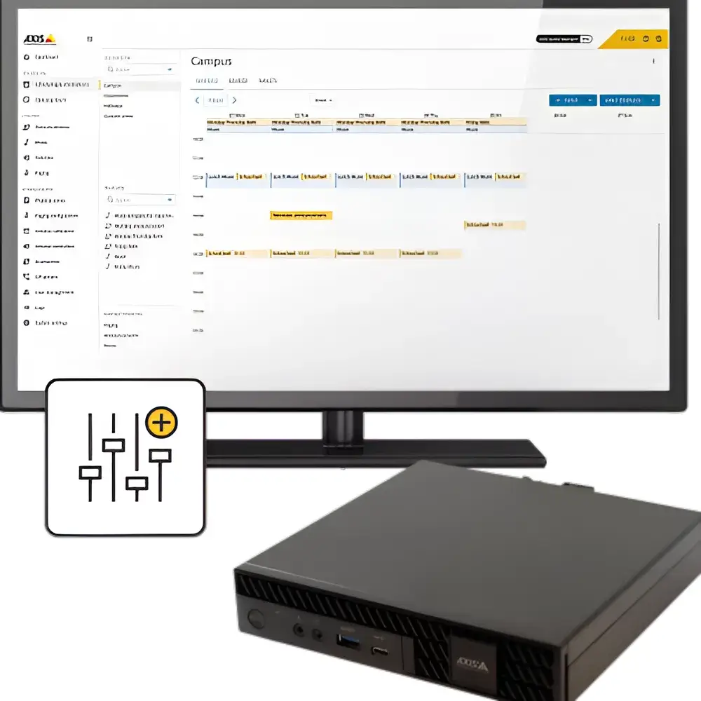 Plataforma VMS escalable para gestión centralizada de múltiples servidores y cámaras industriales