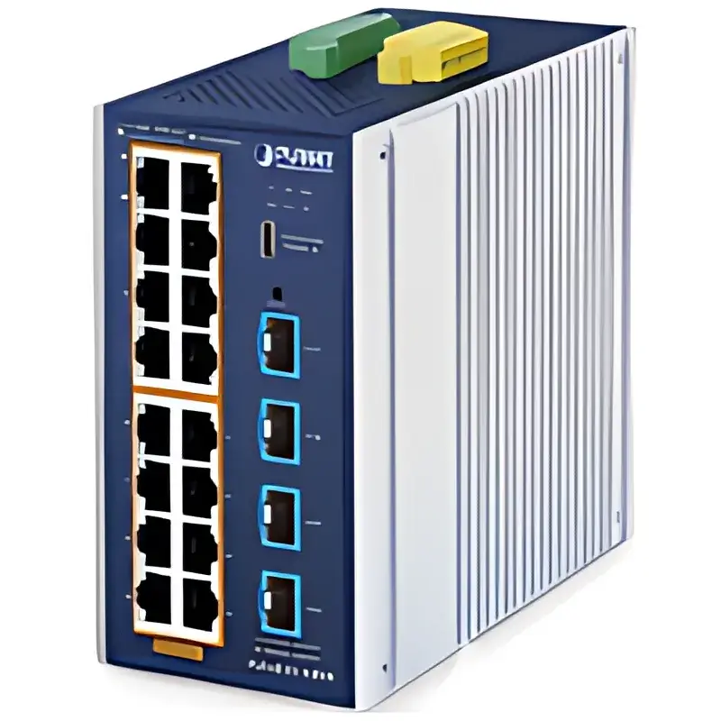 Switch Industrial Managed PoE con múltiples puertos